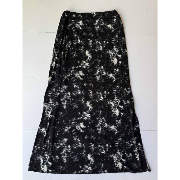Mossimo Maxi Skirt L Stretch Tie Dye Y2K Whimsigoth Gothic Artsy Dark Academia - Picture 2 of 6